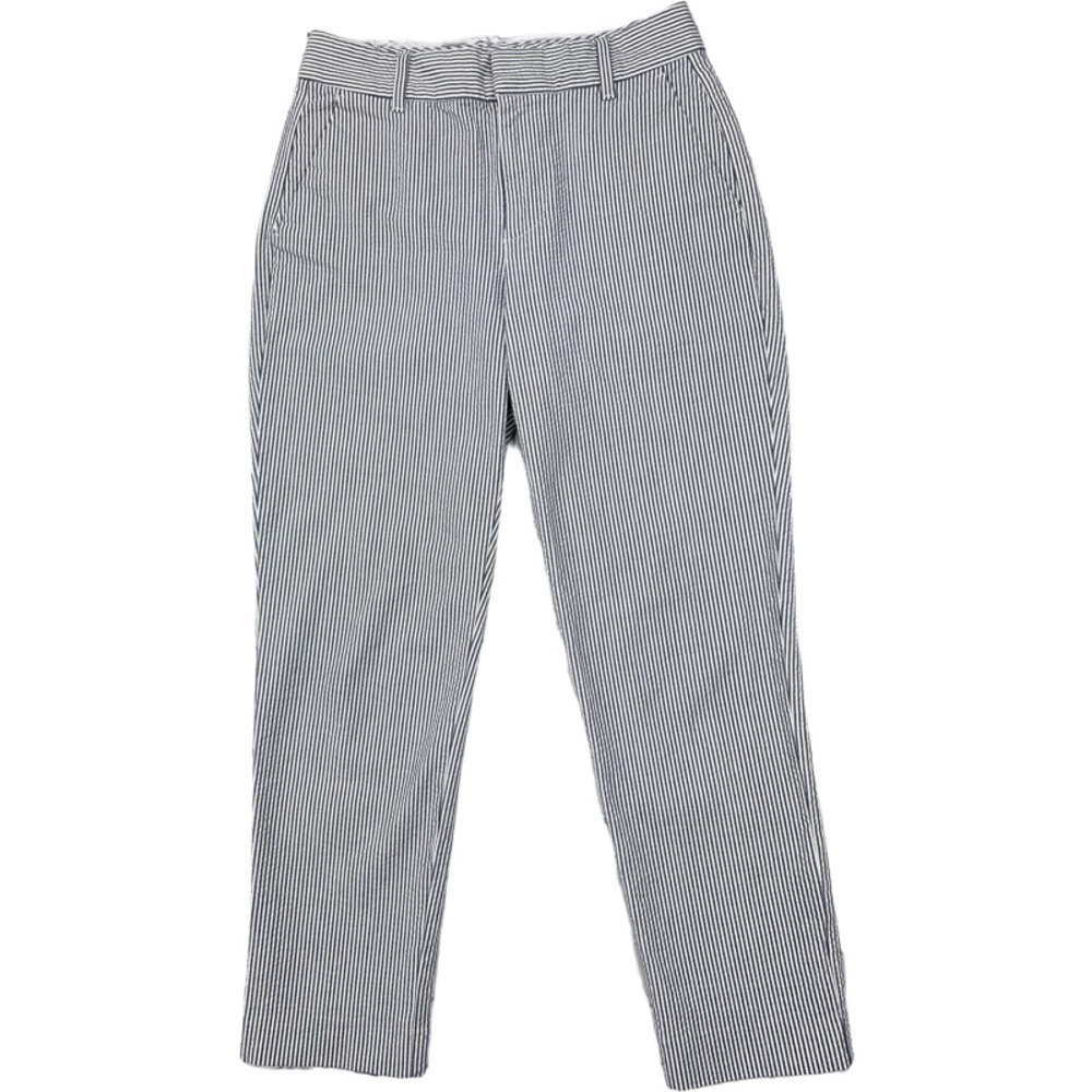✅ Gap Woman’s Ankle Slim Striped Lightweight pants size 0 Petite